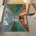 thumbnail image 1 of Yayeee Bath Rug for Bathroom Floor Non Slip Rectangle Fluffy Soft Absorbent Mat, 16"x24", Lake, 1 of 7