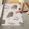 thumbnail image 1 of Yayeee Bath Rug for Bathroom Floor Non Slip Rectangle Fluffy Soft Absorbent Mat, 16"x24", Light Gray Bears, 1 of 7