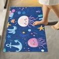 thumbnail image 1 of Yayeee Bath Rug for Bathroom Floor Non Slip Rectangle Fluffy Soft Absorbent Mat, 16"x24", Light Pink Jellyfish, 1 of 7