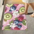 thumbnail image 1 of Yayeee Bath Rug for Bathroom Floor Non Slip Rectangle Fluffy Soft Absorbent Mat, 16"x24", Pink Blueberries, 1 of 7