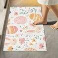 thumbnail image 1 of Yayeee Bath Rug for Bathroom Floor Non Slip Rectangle Fluffy Soft Absorbent Mat, 16"x24", Pink Easter Eggs, 1 of 7
