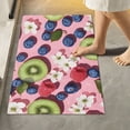 thumbnail image 1 of Yayeee Bath Rug for Bathroom Floor Non Slip Rectangle Fluffy Soft Absorbent Mat, 16"x24", Pink Kiwi, 1 of 7