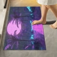 thumbnail image 1 of Yayeee Bath Rug for Bathroom Floor Non Slip Rectangle Fluffy Soft Absorbent Mat, 16"x24", Pink Neon Road, 1 of 7