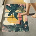 thumbnail image 1 of Yayeee Bath Rug for Bathroom Floor Non Slip Rectangle Fluffy Soft Absorbent Mat, 16"x24", Pink Sunset, 1 of 7