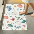 thumbnail image 1 of Yayeee Bath Rug for Bathroom Floor Non Slip Rectangle Fluffy Soft Absorbent Mat, 16"x24", Red Easter Eggs, 1 of 7