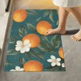 thumbnail image 1 of Yayeee Bath Rug for Bathroom Floor Non Slip Rectangle Fluffy Soft Absorbent Mat, 16"x24", Retro Floral Orange, 1 of 7