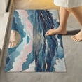 thumbnail image 1 of Yayeee Bath Rug for Bathroom Floor Non Slip Rectangle Fluffy Soft Absorbent Mat, 16"x24", Rolling Waves, 1 of 7