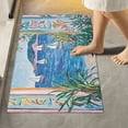 thumbnail image 1 of Yayeee Bath Rug for Bathroom Floor Non Slip Rectangle Fluffy Soft Absorbent Mat, 16"x24", Seaside Door, 1 of 7