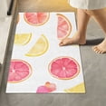 thumbnail image 1 of Yayeee Bath Rug for Bathroom Floor Non Slip Rectangle Fluffy Soft Absorbent Mat, 16"x24", White Grapefruit Slices, 1 of 7