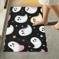 thumbnail image 1 of Yayeee Bath Rug for Bathroom Floor Non Slip Rectangle Fluffy Soft Absorbent Mat, 16"x24", White Halloween Ghost, 1 of 7