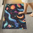 thumbnail image 1 of Yayeee Bath Rug for Bathroom Floor Non Slip Rectangle Fluffy Soft Absorbent Mat, 16"x24", Zodiac Stars, 1 of 7