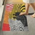 thumbnail image 1 of Yayeee Bath Rugs for Bathroom Floor Set of 2 Non Slip Fluffy Soft Absorbent Mat, Abstract Boat, 1 of 7