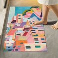 thumbnail image 1 of Yayeee Bath Rugs for Bathroom Floor Set of 2 Non Slip Fluffy Soft Absorbent Mat, Abstract Painting, 1 of 7