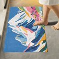 thumbnail image 1 of Yayeee Bath Rugs for Bathroom Floor Set of 2 Non Slip Fluffy Soft Absorbent Mat, Abstract Snow Mountain, 1 of 7