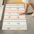 thumbnail image 1 of Yayeee Bath Rugs for Bathroom Floor Set of 2 Non Slip Fluffy Soft Absorbent Mat, Beige Nautical Pattern, 1 of 7