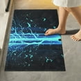 thumbnail image 1 of Yayeee Bath Rugs for Bathroom Floor Set of 2 Non Slip Fluffy Soft Absorbent Mat, Blue Tree, 1 of 7