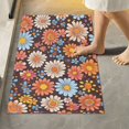 thumbnail image 1 of Yayeee Bath Rugs for Bathroom Floor Set of 2 Non Slip Fluffy Soft Absorbent Mat, Colorful Flowers, 1 of 7
