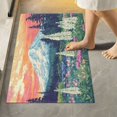 thumbnail image 1 of Yayeee Bath Rugs for Bathroom Floor Set of 2 Non Slip Fluffy Soft Absorbent Mat, Floral Mountain, 1 of 7