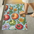 thumbnail image 1 of Yayeee Bath Rugs for Bathroom Floor Set of 2 Non Slip Fluffy Soft Absorbent Mat, Floral Tomatoes, 1 of 7