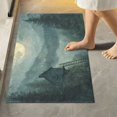 thumbnail image 1 of Yayeee Bath Rugs for Bathroom Floor Set of 2 Non Slip Fluffy Soft Absorbent Mat, Forest House, 1 of 7