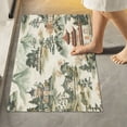 thumbnail image 1 of Yayeee Bath Rugs for Bathroom Floor Set of 2 Non Slip Fluffy Soft Absorbent Mat, Green Mountain Pattern, 1 of 7
