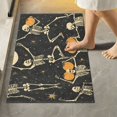 thumbnail image 1 of Yayeee Bath Rugs for Bathroom Floor Set of 2 Non Slip Fluffy Soft Absorbent Mat, Halloween Dancing, 1 of 7
