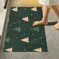 thumbnail image 1 of Yayeee Bath Rugs for Bathroom Floor Set of 2 Non Slip Fluffy Soft Absorbent Mat, Pink Christmas Trees, 1 of 7