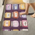 thumbnail image 1 of Yayeee Bath Rugs for Bathroom Floor Set of 2 Non Slip Fluffy Soft Absorbent Mat, Purple Jam, 1 of 7