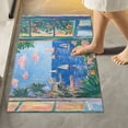 thumbnail image 1 of Yayeee Bath Rugs for Bathroom Floor Set of 2 Non Slip Fluffy Soft Absorbent Mat, Sea Window, 1 of 7