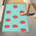 thumbnail image 1 of Yayeee Bath Rugs for Bathroom Floor Set of 2 Non Slip Fluffy Soft Absorbent Mat, Strawberry Pattern, 1 of 7