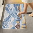 thumbnail image 1 of Yayeee Bath Rugs for Bathroom Floor Set of 2 Non Slip Fluffy Soft Absorbent Mat, Winter Mountain, 1 of 7