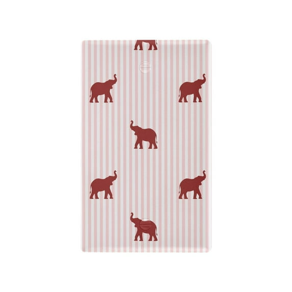 Yayeee Blank Wall Plate Cover 1-Gang 4.5"x2.7" Home Unused Decorative Outlet, Abstract Elephant Pattern