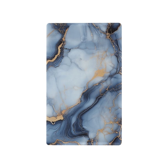 Yayeee Blank Wall Plate Cover 1-Gang 4.5"x2.7" Home Unused Decorative Outlet, Abstract Marble Pattern