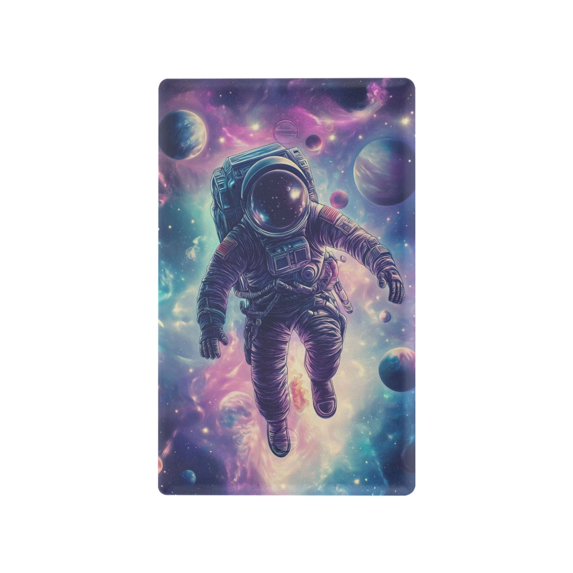 Yayeee Blank Wall Plate Cover 1-Gang 4.5"x2.7" Home Unused Decorative Outlet, Astronaut Pattern