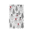 thumbnail image 1 of Yayeee Blank Wall Plate Cover 1-Gang 4.5"x2.7" Home Unused Decorative Outlet, Black Cartoon Snowmen, 1 of 7