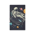 thumbnail image 1 of Yayeee Blank Wall Plate Cover 1-Gang 4.5"x2.7" Home Unused Decorative Outlet, Black Record, 1 of 7