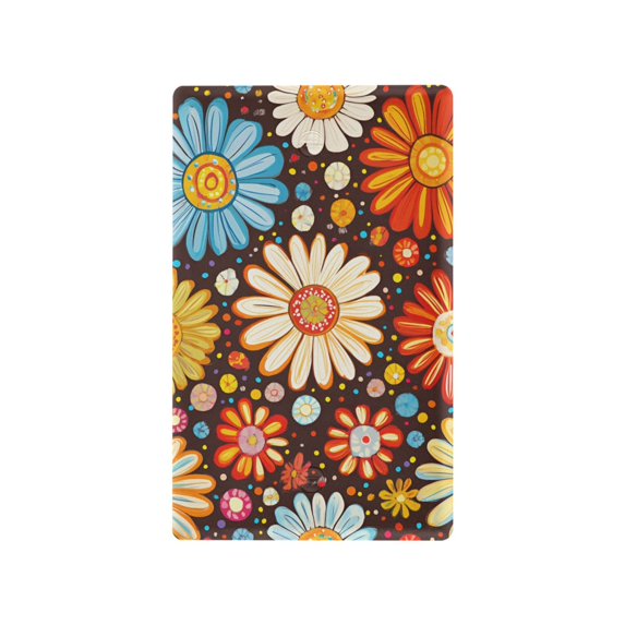 Yayeee Blank Wall Plate Cover 1-Gang 4.5"x2.7" Home Unused Decorative Outlet, Blooming Flowers