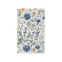 Yayeee Blank Wall Plate Cover 1-Gang 4.5"x2.7" Home Unused Decorative Outlet, Blue Floral