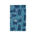 thumbnail image 1 of Yayeee Blank Wall Plate Cover 1-Gang 4.5"x2.7" Home Unused Decorative Outlet, Blue Forest Cat Pattern, 1 of 7