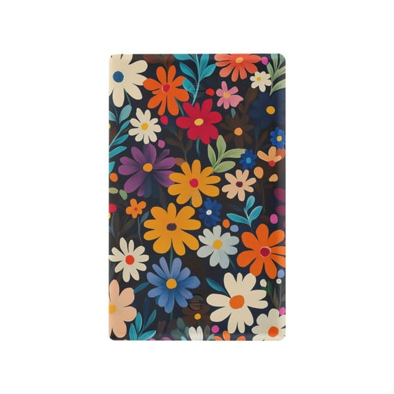 Yayeee Blank Wall Plate Cover 1-Gang 4.5"x2.7" Home Unused Decorative Outlet, Bright Colorful Flowers Pattern