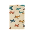thumbnail image 1 of Yayeee Blank Wall Plate Cover 1-Gang 4.5"x2.7" Home Unused Decorative Outlet, Brown Cartoon Planes Pattern, 1 of 7
