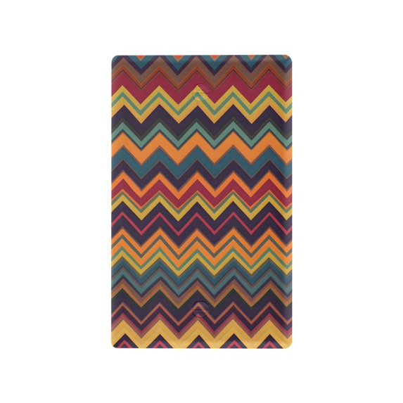 Yayeee Blank Wall Plate Cover 1-Gang 4.5"x2.7" Home Unused Decorative Outlet, Brown Geometric