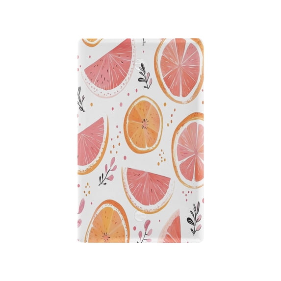 Yayeee Blank Wall Plate Cover 1-Gang 4.5"x2.7" Home Unused Decorative Outlet, Citrus Slice