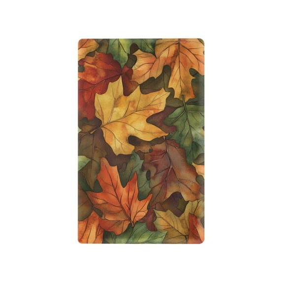 Yayeee Blank Wall Plate Cover 1-Gang 4.5"x2.7" Home Unused Decorative Outlet, Colorful Autumn Leaves