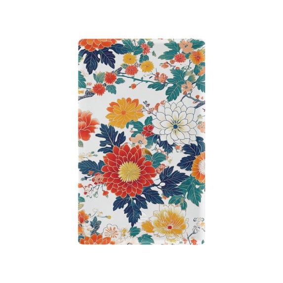Yayeee Blank Wall Plate Cover 1-Gang 4.5"x2.7" Home Unused Decorative Outlet, Colorful Flowers Pattern