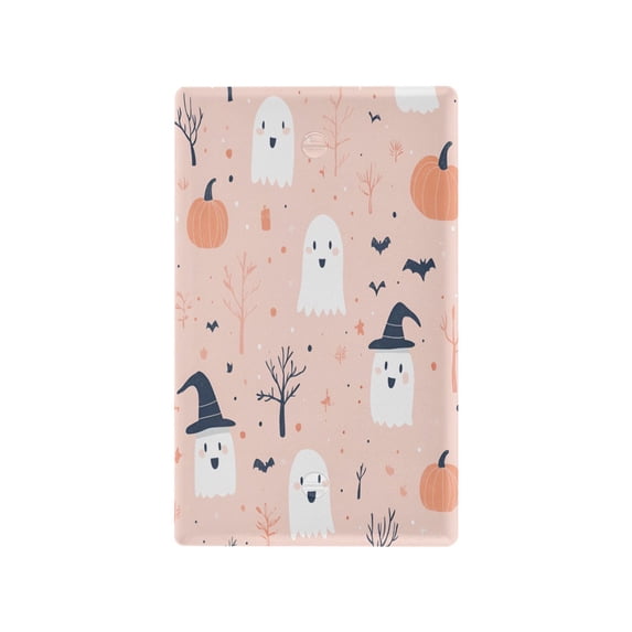 Yayeee Blank Wall Plate Cover 1-Gang 4.5"x2.7" Home Unused Decorative Outlet, Cute Cartoon Halloween