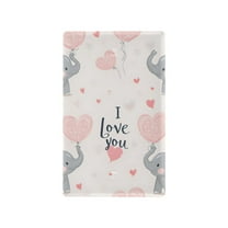 Yayeee Blank Wall Plate Cover 1-Gang 4.5"x2.7" Home Unused Decorative Outlet, Cute Elephant