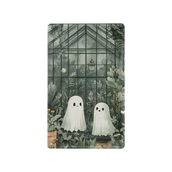Yayeee Blank Wall Plate Cover 1-Gang 4.5"x2.7" Home Unused Decorative Outlet, Cute Ghosts Playing