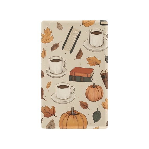 Yayeee Blank Wall Plate Cover 1-Gang 4.5"x2.7" Home Unused Decorative Outlet, Fall Book