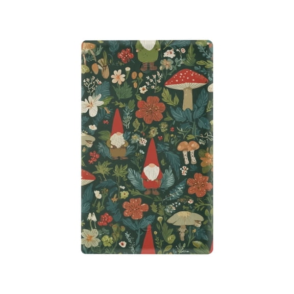 Yayeee Blank Wall Plate Cover 1-Gang 4.5"x2.7" Home Unused Decorative Outlet, Forest Mushroom Pattern